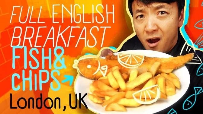 FULL ENGLISH BREAKFAST | Fish & Chips & SUNDAY ROAST in London