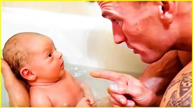 Funniest Baby and Dad Moments | Happy Family
