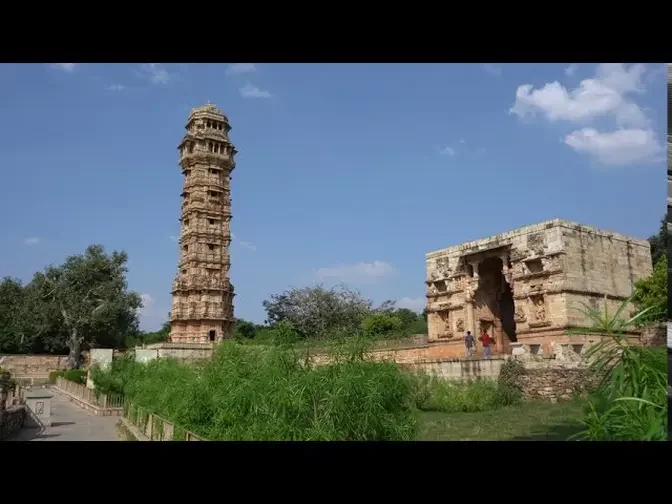 Vijaya Stambha "Tower of Victory" Chittor Fort in Chittorgarh, India