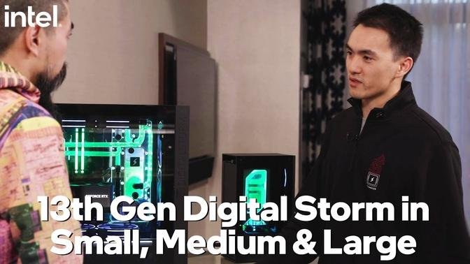 Intel 13th Gen x Digital Storm at CES 2023_ From Small Spark to Large Aventum X _ Talking Tech