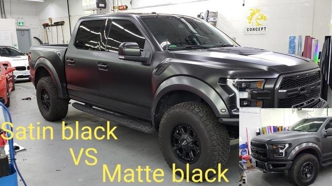 SATIN BLACK VS MATTE BLACK FORD RAPTOR   WHICH ONE DO YOU LIKE 