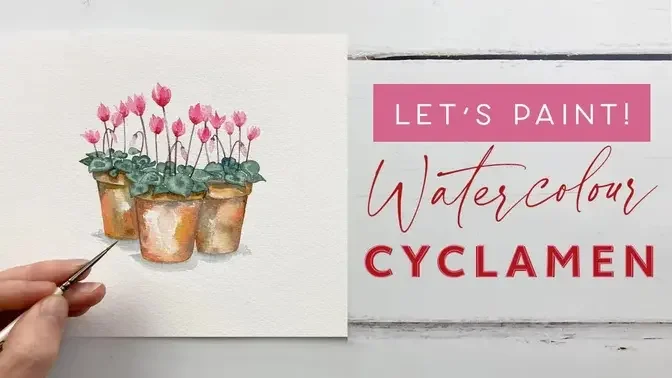 How To Paint Watercolour Cyclamen
