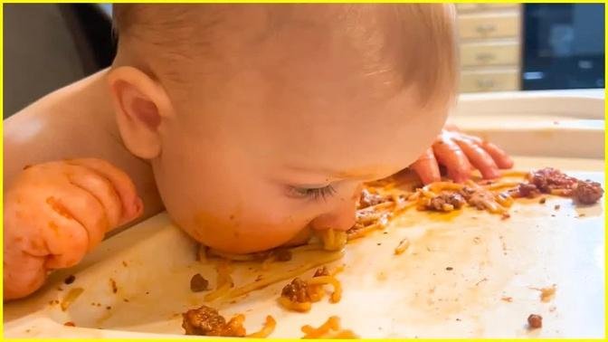 Funny Baby Loves Food - Baby Eating Compilation #2 | Peachy Vines