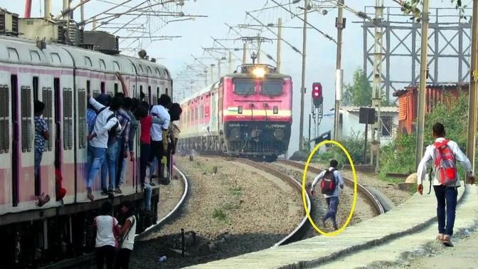 DONT BLAME RAILWAY for ACCIDENT | SILLY PEOPLE RUNNING ON TRACK