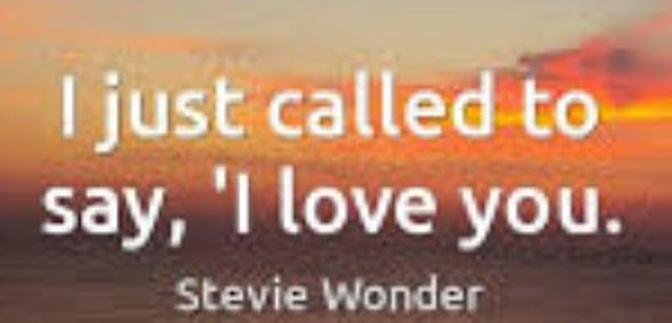 I Just Called To Say I Love You - Stevie Wonder (Lyrics) 🎵