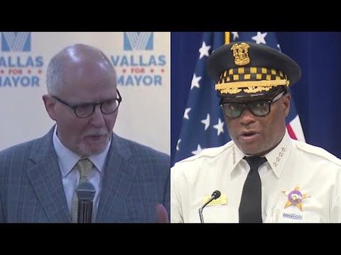 Chicago mayoral candidate says he'll fire city's top cop if he's elected