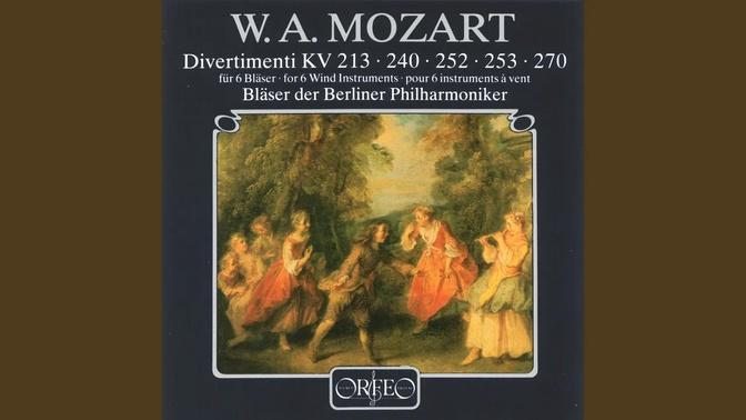 Mozart: Divertimento in B-Flat Major, K. 240: IV. Allegro