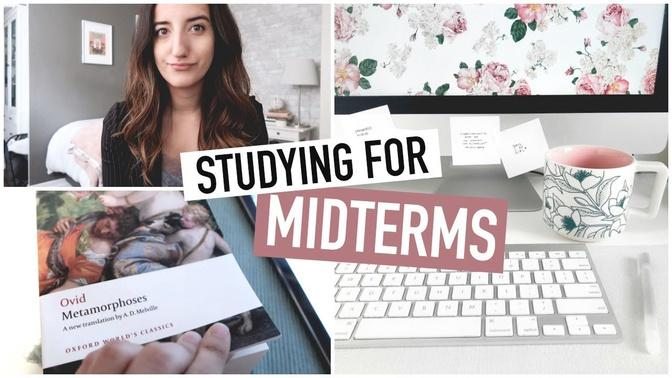 STUDYING FOR MIDTERM EXAMS _ university week in my life + study tips