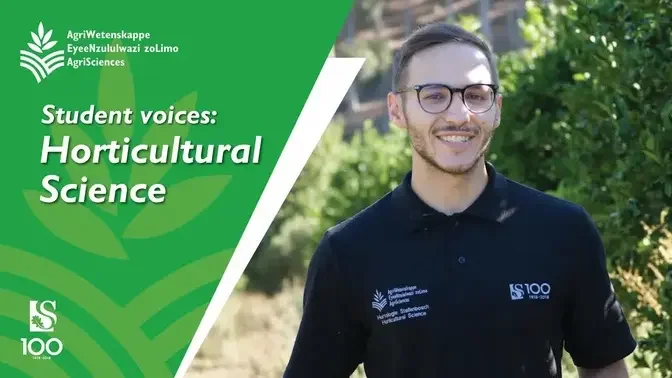 Students share their views on Horticultural Science | Stellenbosch University