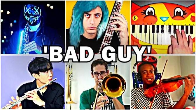 Who Played it Better: Bad Guy - Billie Eilish (Sax, Bass, Flute Beatbox, Cat Piano, Violin,Trombone)