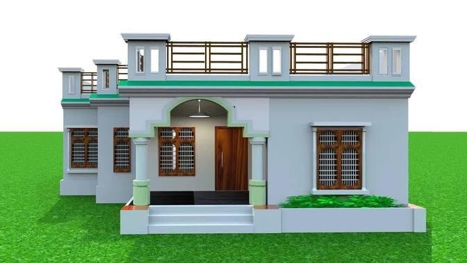 36 × 45 House Plan With Best Front Elevation Design, 1600 SQFT Home Design in indian style