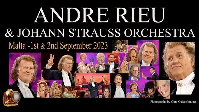 ANDRE RIEU - A gallery of portraiture by Gino Galea - Malta Concert 2023