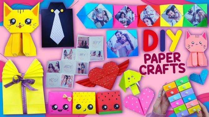 20 DIY PAPER CRAFTS TO MAKE WHEN YOU ARE BORED - Home Decor, School ...