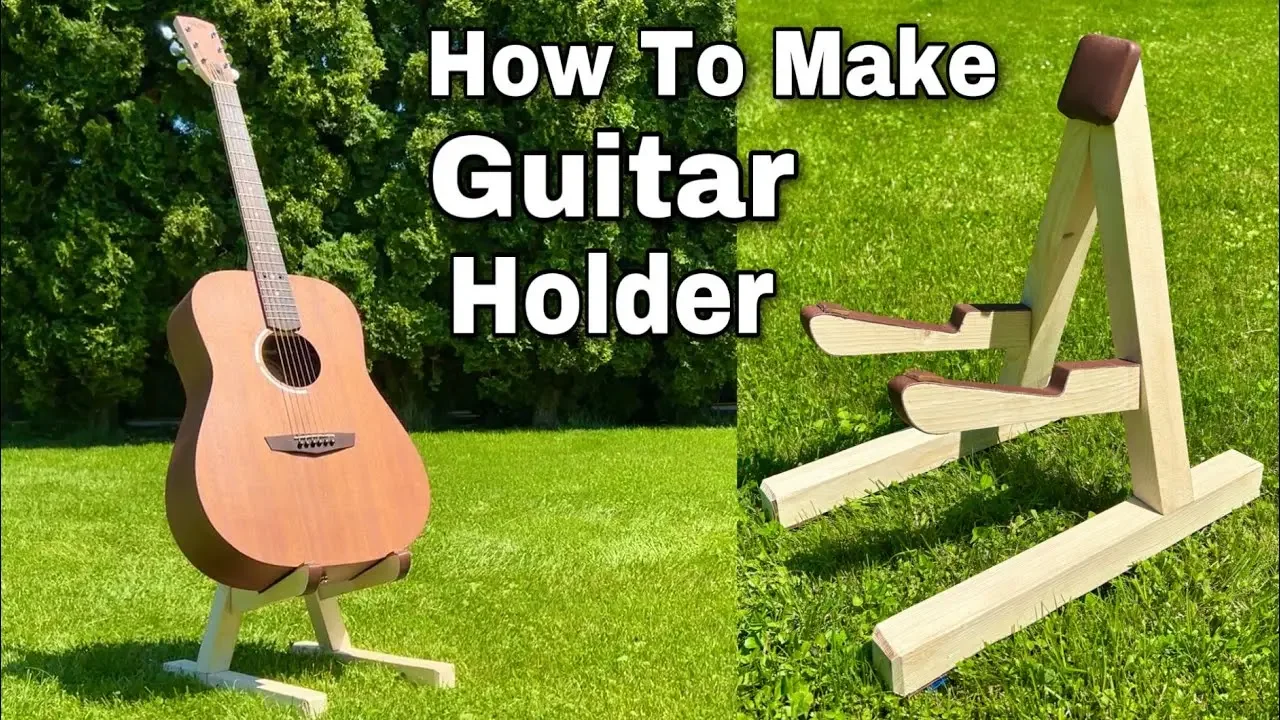 How to Make a Guitar Stand Out of wood DIY Simple Holder for Acustic