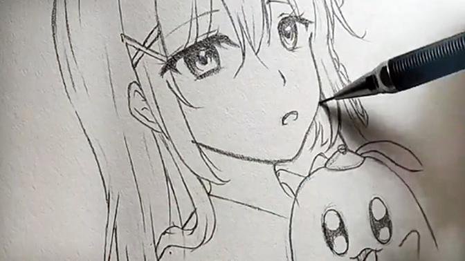 Vẽ anime bằng chì kim | Tutorial drawing easy