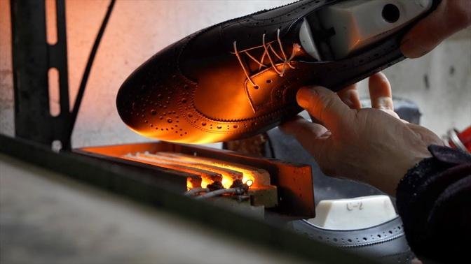 How Derby Shoes Are Made. Korean Handmade Shoe Factory.