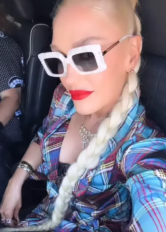 Gwen Stefani Rocks Plaid Jacket at Coachella Amid No Doubt Reunion, Receives ‘Good Luck’ Flowers from Blake Shelton After Divorce Rumors Debunked