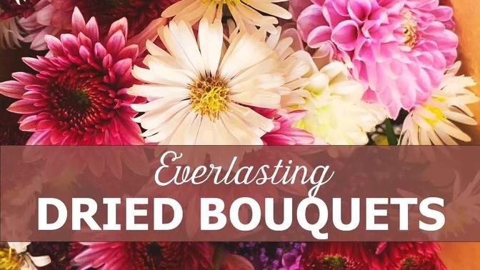 Making flower bouquets to dry - Everlasting flowers