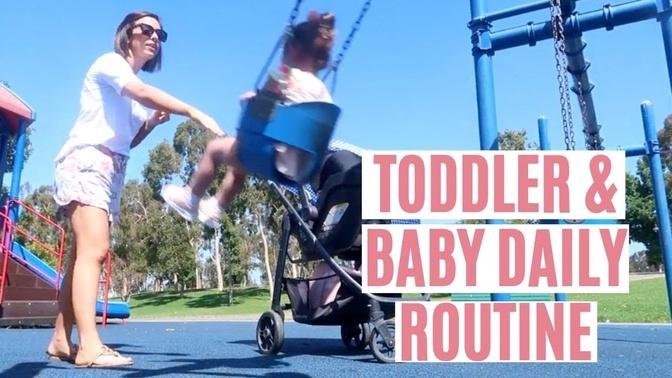 SOLO MOM ROUTINE WITH A BABY & A TODDLER 2019! | Hayley Paige Johnson