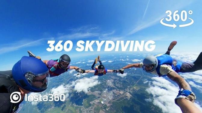 Insta360 VR: Skydiving Party in 360 Virtual Reality
