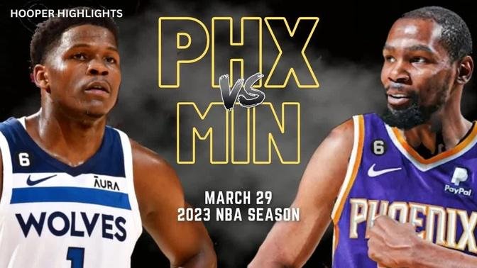 Phoenix Suns Vs Minnesota Timberwolves Full Game Highlights | Mar 29 ...