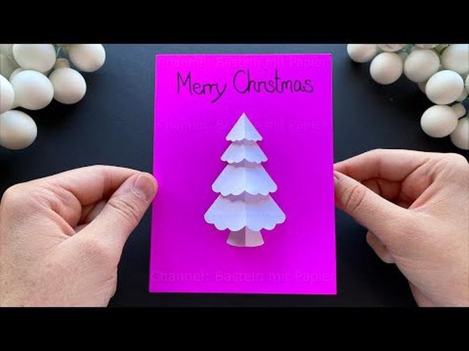 How to make a 3D Christmas Card with paper.