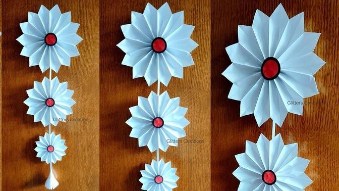 White Paper Craft ideas (2022) _ Easy & Beautiful Wall Hanging _ ROOM DECOR