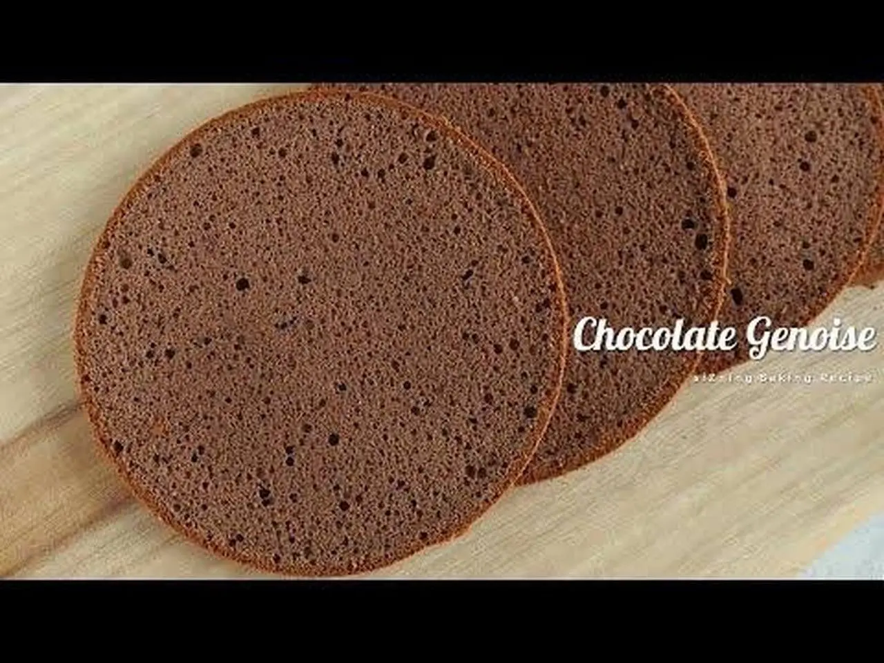 폭신폭신  '초코 제누아즈' 만들기(with 반 별립법) : Chocolate Genoise｜siZning