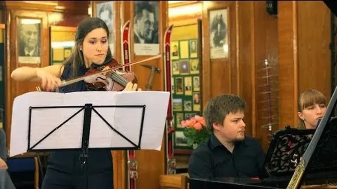 Anna Trukhina & Mikhail Dubov play Franck - Violin Sonata - IV (Moscow, 2017)