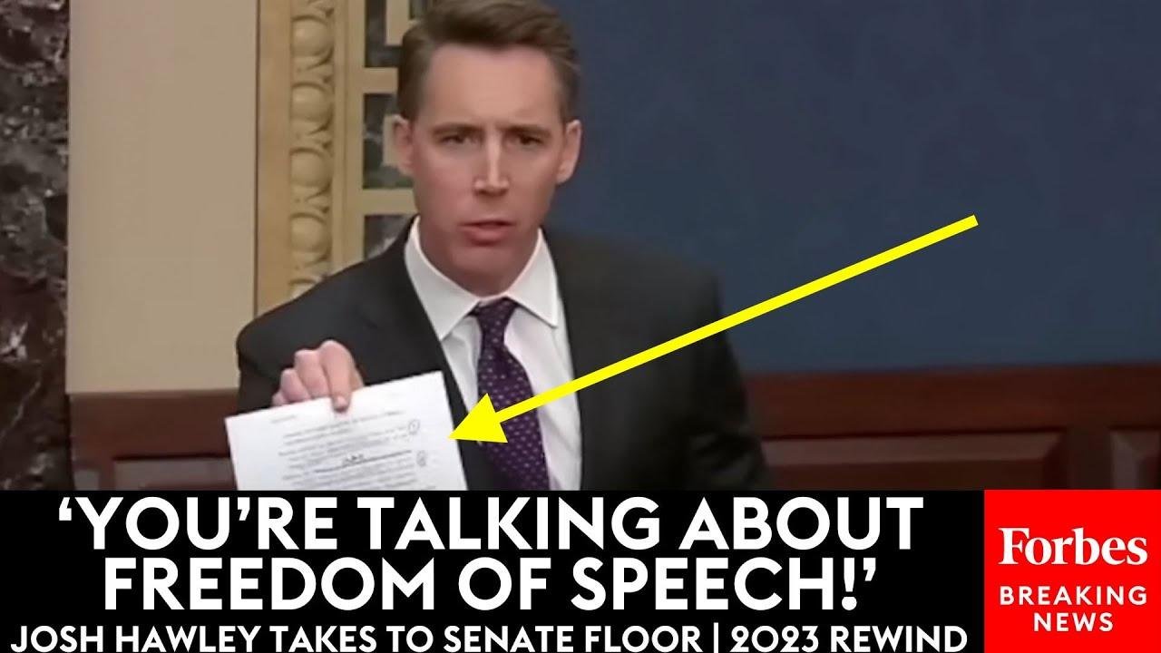 Josh Hawley Delivers Fiery Remarks On Senate Floor | 2023 Rewind