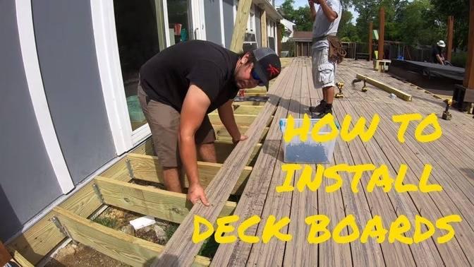 Installing Composite Decking With Hidden Fasteners - Quickest Installation