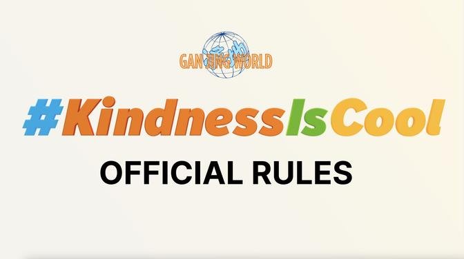 #KindnessIsCool Awards OFFICIAL RULES