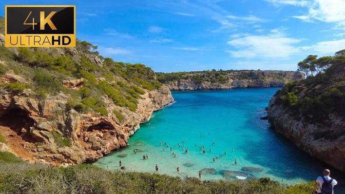 🇪🇸 Spain-Mallorca, Caló des Moro - [4K] 60fps Walking Tour | Videos ...