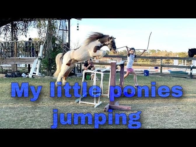 My little pony is talented!!!!! High jumping and horseback riding/ videos for kids