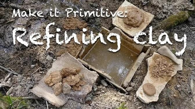 Primitive pottery 2: Refining natural clay ⚱️