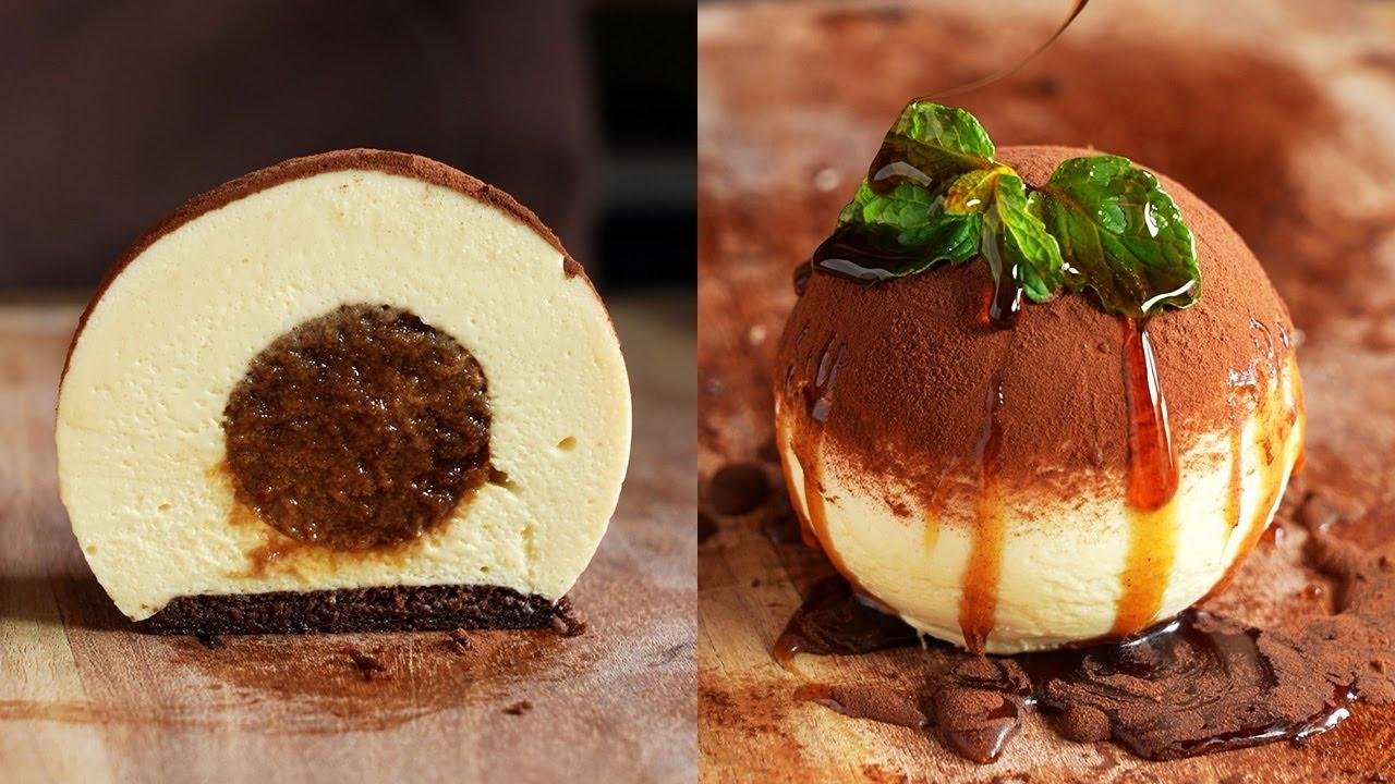 How to make Spherical Tiramisu Mousse Cake まん丸ティラミスムースケーキ #asmr #shorts #tiramisu #cooking #recipe