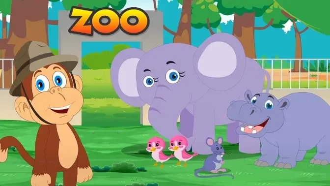 Deep in the Zoo Song _ Learn Zoo Animal Sounds for Toddlers _ Kids Learning  Videos