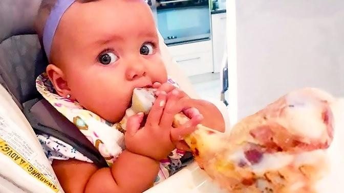 Funny Baby Loves Food - Babies Eating Compilation  2