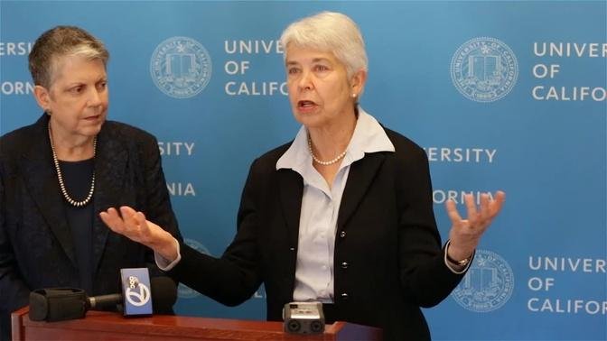 Carol Christ answers questions after confirmation as Berkeley chancellor