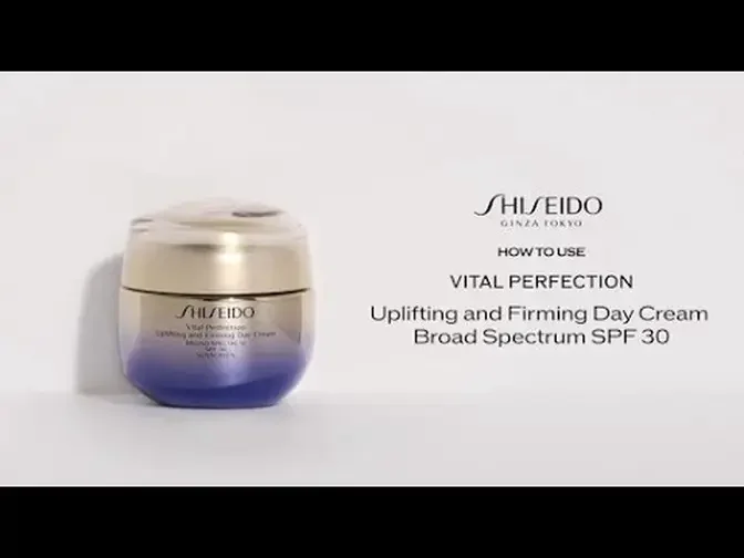 How To Use Vital Perfection Uplifting and Firming Day Cream SPF 30 | Shiseido