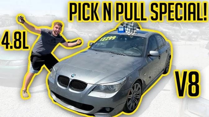 I Bought a MECHANICALLY TOTALED 4.8L V8 E60 BMW FROM PICK N PULL!