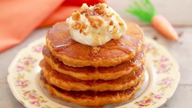 Carrot Cake Pancakes with Cream Cheese Frosting - Gemma's Bigger Bolder Baking Ep  117