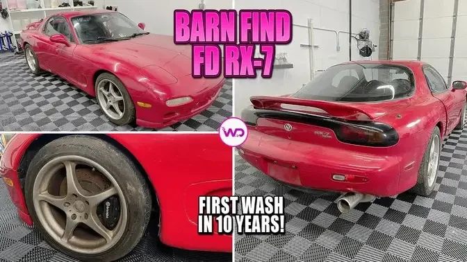 BARN FIND First Wash In 10 Years FD RX-7! Satisfying Detailing Restoration!