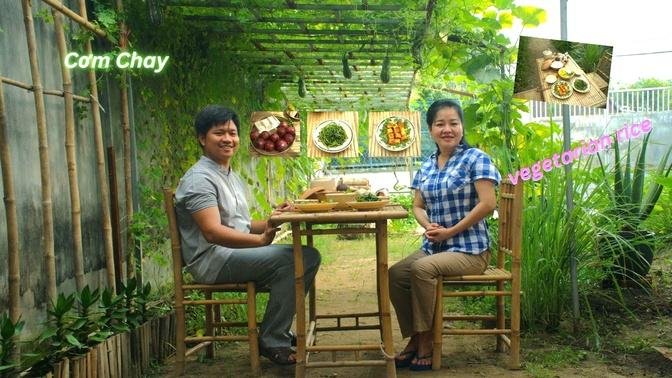 Nấu bữa cơm chay với các loại rau củ trong vườn - #antet , #vietnamoi , #vuitetcotruyen
