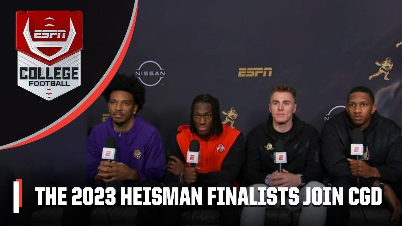 The 2023 Heisman Trophy finalists give a deep dive into their seasons on College GameDay 👏