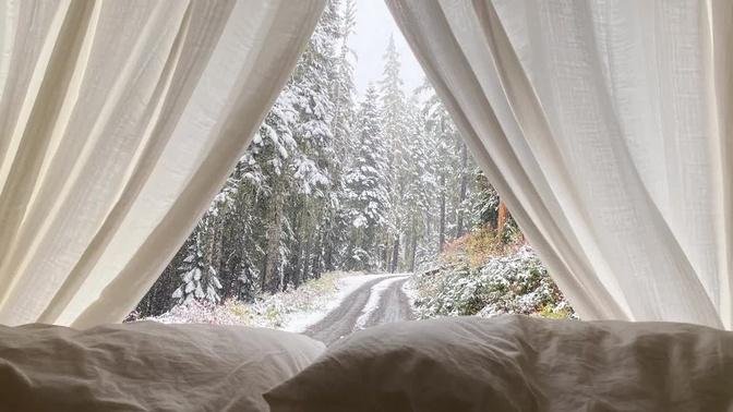 First Snowfall of the Season! | Winter Van Camping