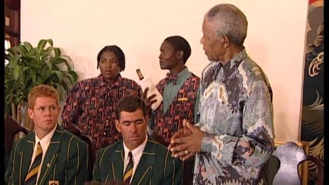 Mandela： forging a nation from the playing field