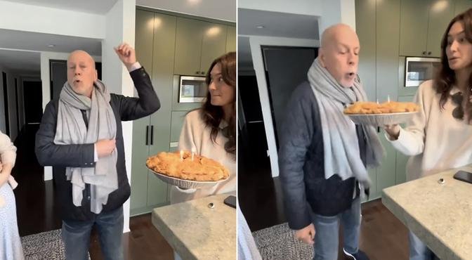 Bruce Willis joined by Demi Moore, Emma Heming and five daughters for first birthday after dementia diagnosis