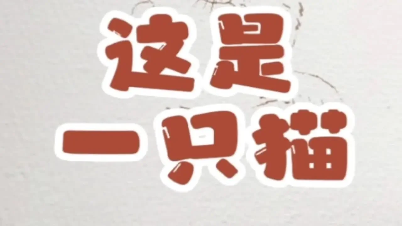 水彩貓咪線稿