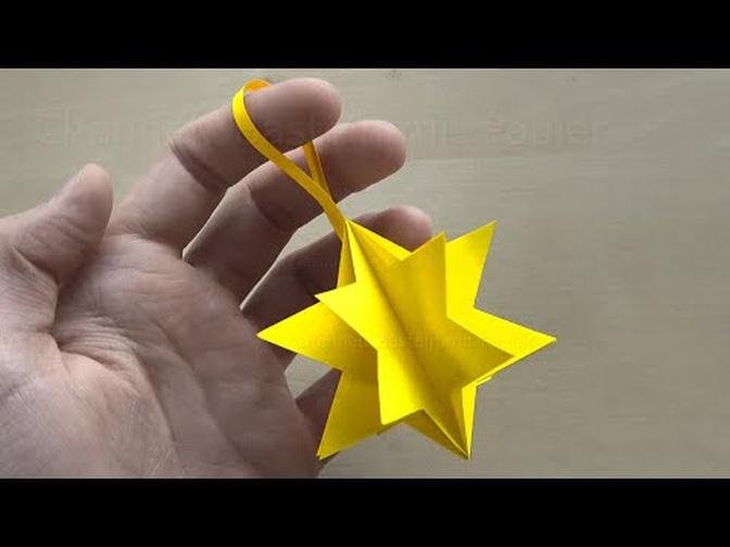 How to make a star with paper ⭐ Christmas decorations with paper